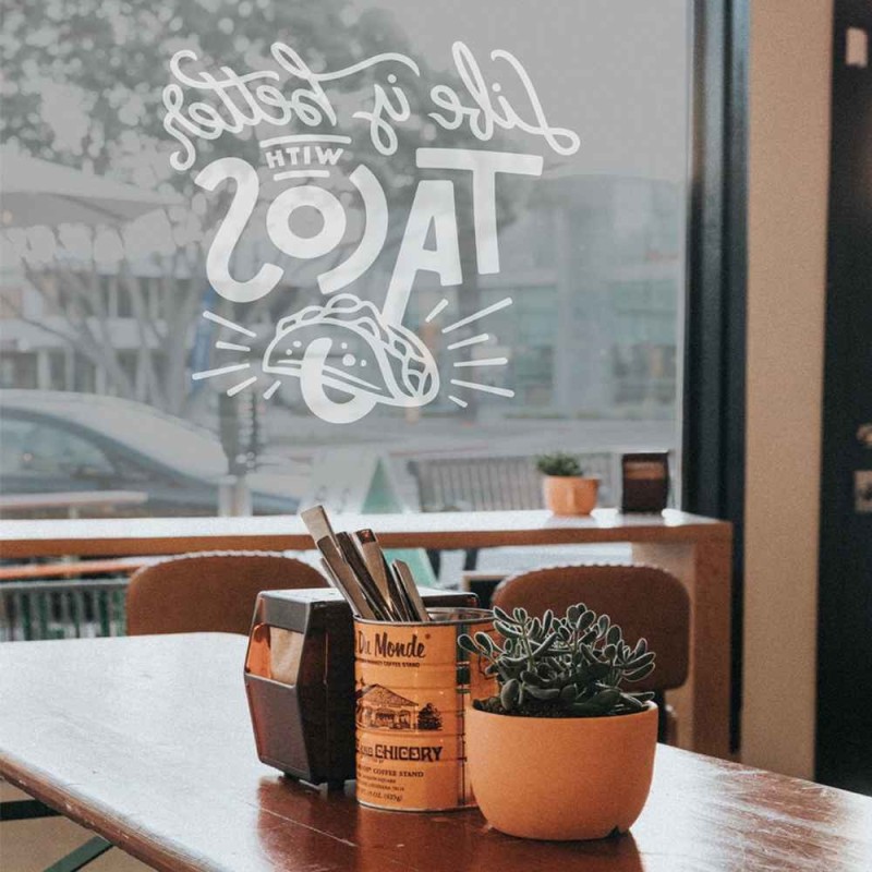 Impresión en vinilo al ácido o arenado | Hispaprint