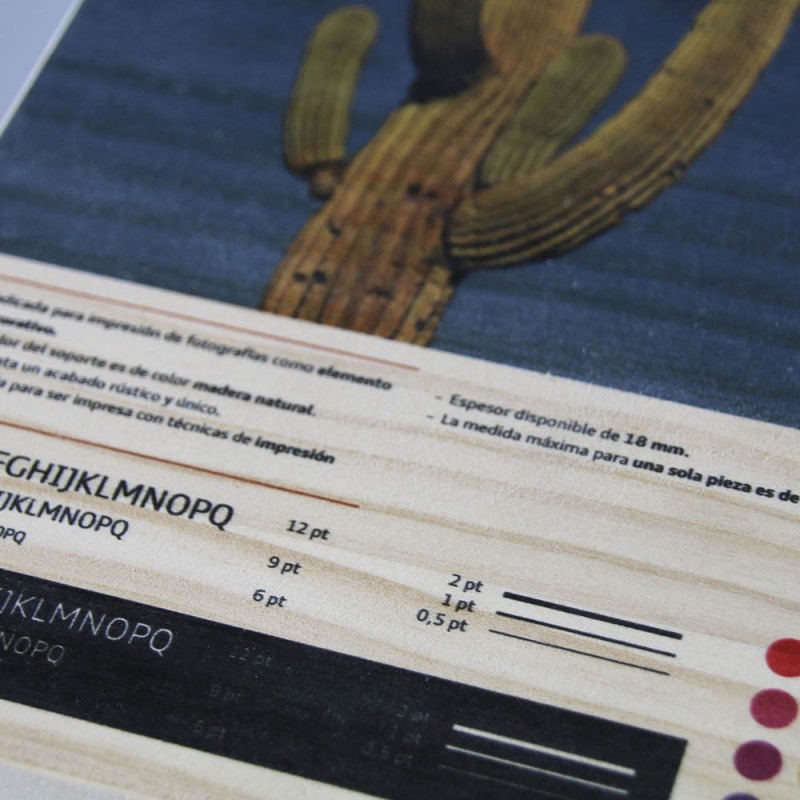 Impresión digital en madera de pino | Hispaprint