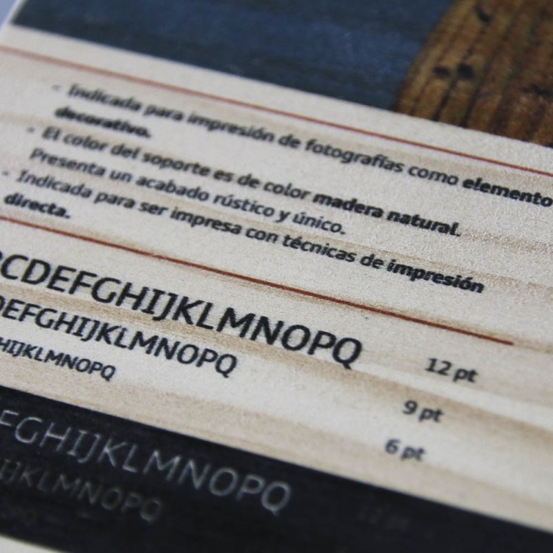 Impresión digital en madera de pino | Hispaprint
