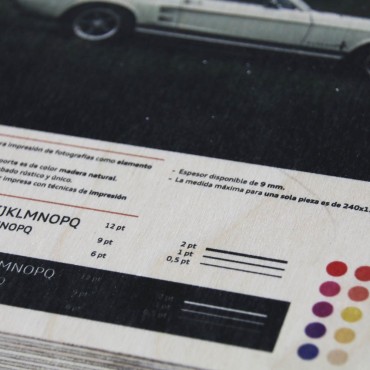 Impresión en madera de abedul | Serigrafía en madera