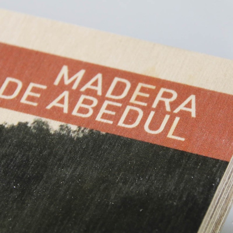 Impresión en madera de abedul | Serigrafía en madera