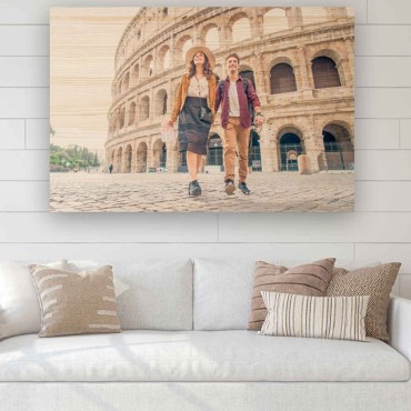 Impresión de fotos en Madera de Pino