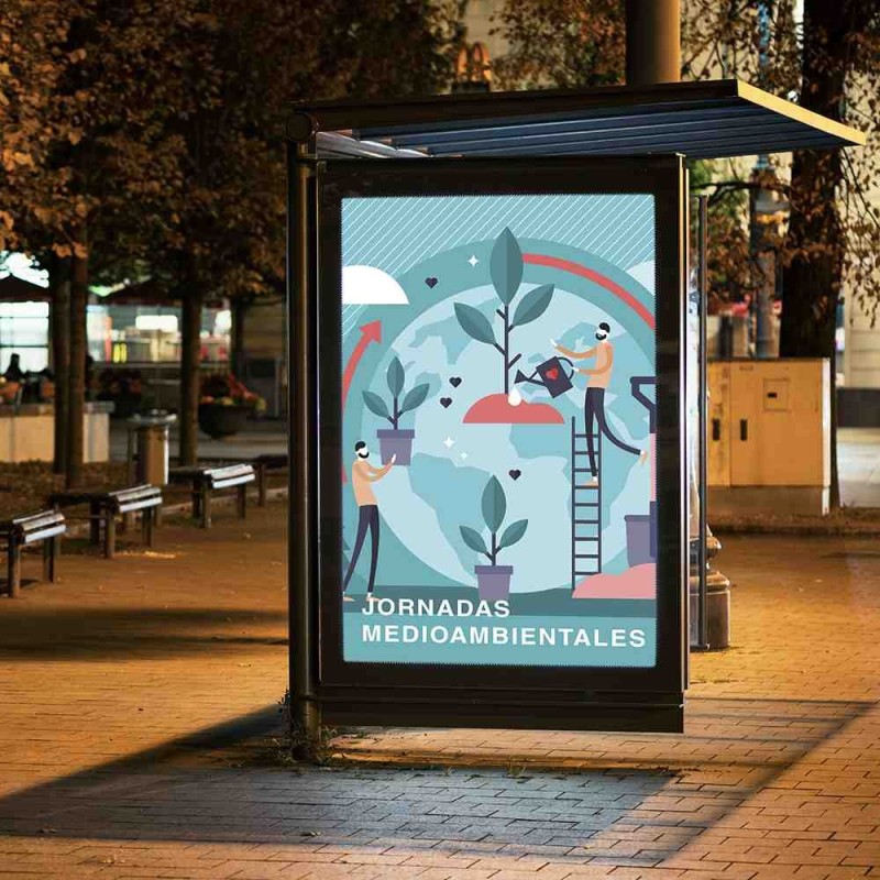 Impresión digital en vinilo translúcido