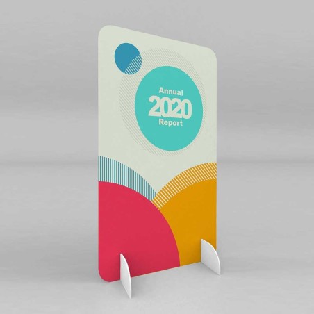 Expositor tótem 2 caras con pies 80x150