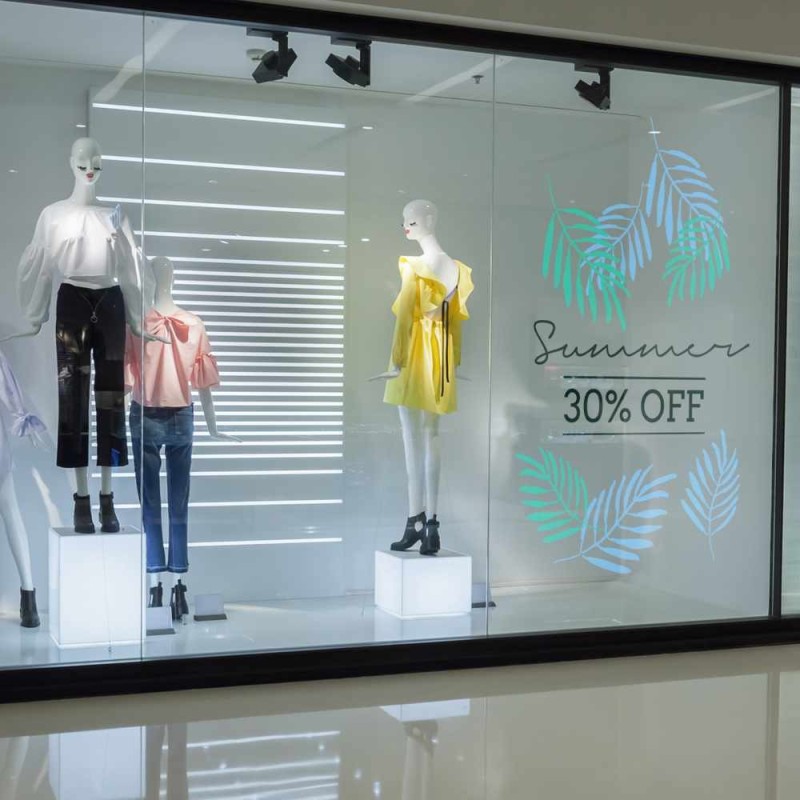 Vinilo impreso transparente o de escaparate | Hispaprint