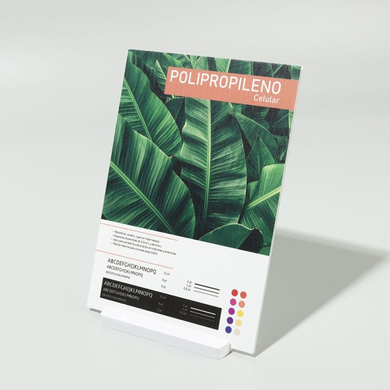 Impresión en polipropileno alveolar o celular
